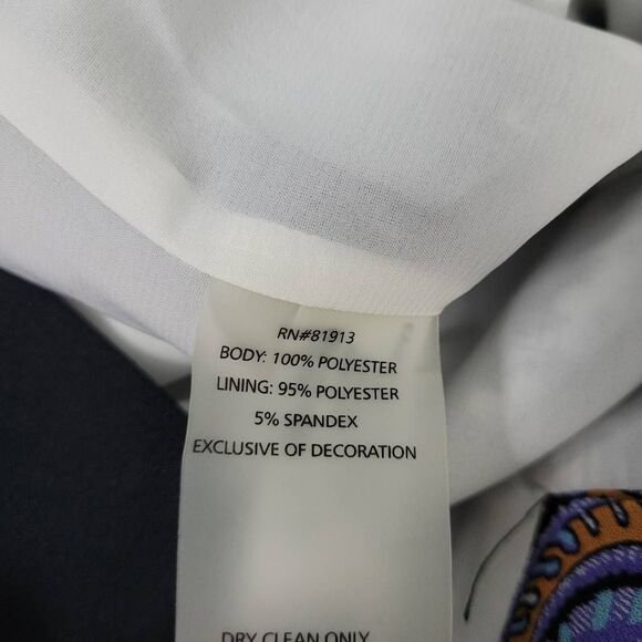 Robert Graham Carmella Sleeveless Sheath Dress Sz 10 Floral Jeweled Office Work - Picture 5 of 8